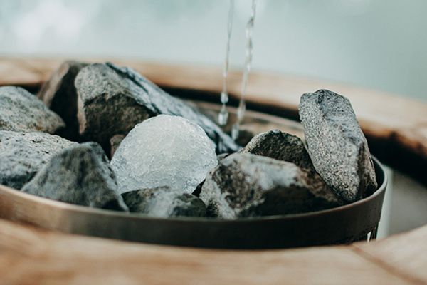 Nahaufnahme eines Aufgusses