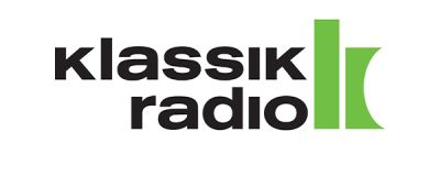 Unternehmenslogo mit dem Text: "Klassik Radio"