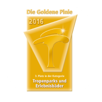 Goldene Pinie 3. Platz Tropenparks und Erlebnisbäder Auszeichnung