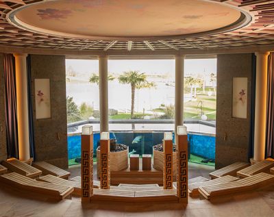 Innenansicht Koi-Sauna